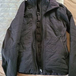 Lululemon Black double zip coat